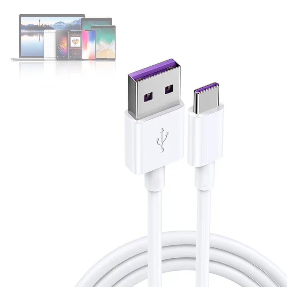 4Pcs Set Type C Super Fast 5A USB Data Cable Charger Lead Fast Charging Cables