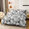 Kuup 3pcs Printed Matte Duvet Cover Colored Bedding Set QUEEN Size Quilt Cover High Quality Skin Friendly Fabric Bedding Cover