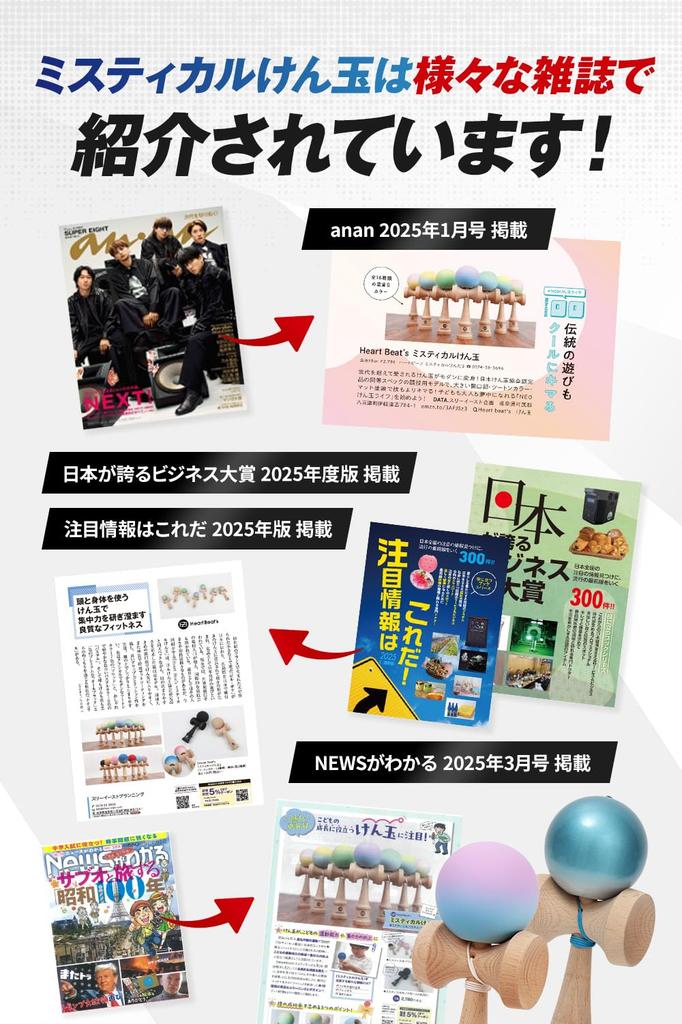 Modern Pastel Color Kendama for Competition Matte Finish Mystical Pastel Blue Use Two-Tone 7-Color Turquoise/Light [Heart Beat's]