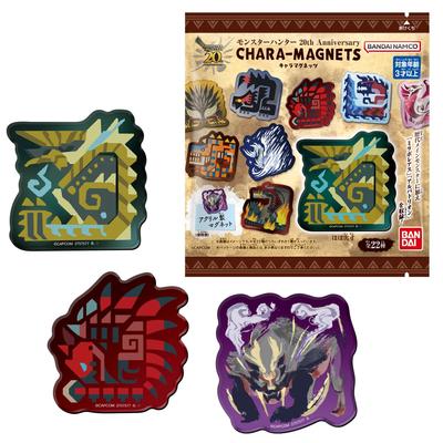 Bandai Monster Hunter 20th Anniversary Chara Magnets Candy Gum (14 Pieces) Toys/Chewing (Monster Hunter)