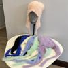 Soft Imitation Mink Knitted Women's Autumn and Winter College Wind Is Small and Fresh Outdoor Cold and Snow Hat