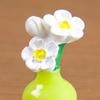 4Pcs Mini Vase Ornament Healing Mini Garden Stress Relief Partner Resin Bouquet Desktop Narrative Sense Decor