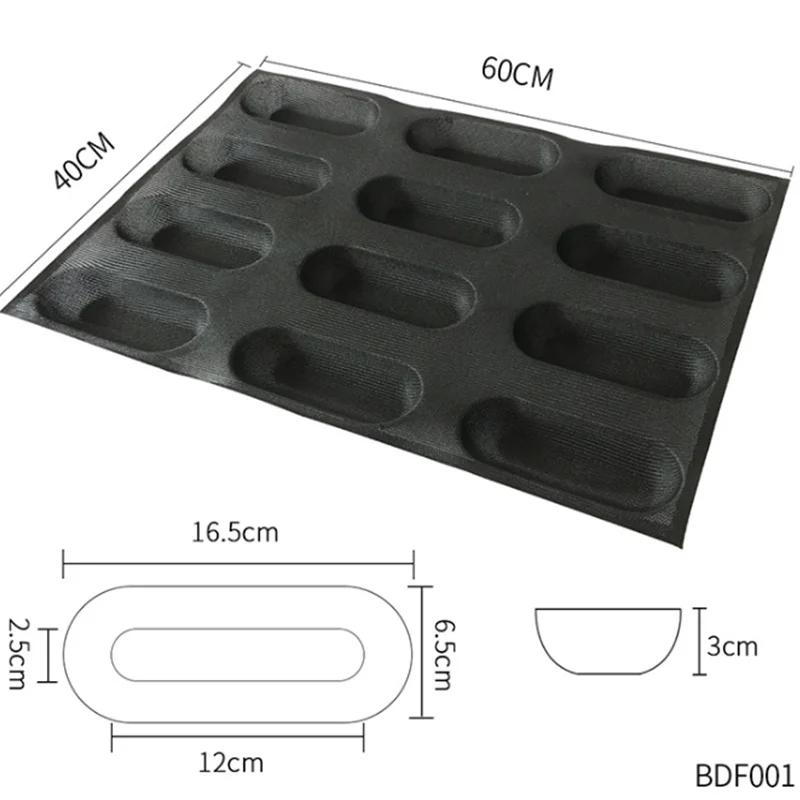 Silikonové síťované perforované formy na chléb Nepřilnavé pečicí plechy Formičky na hamburgery Forma na briošky Podnos Forma na francouzský chléb