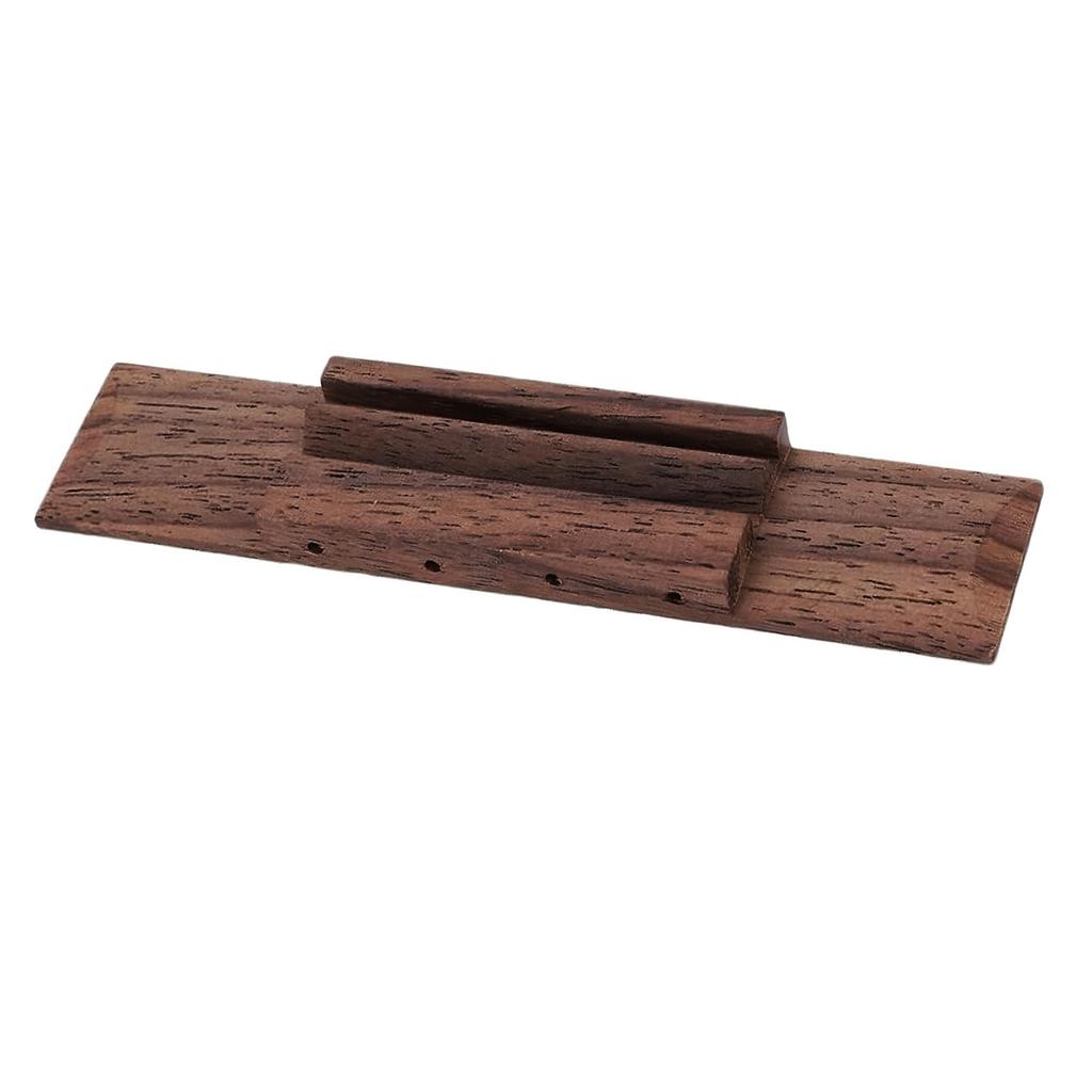 Ukulele Bridge Saddle Replacement Set Rosewood Bridge Nylon Strings Sound Upgrade Easy Installation for DIY Repair 4