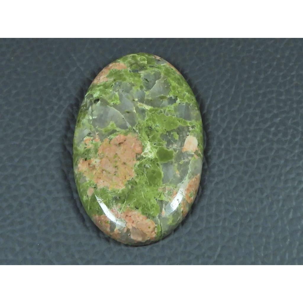 25X41X05MM Natural Unakite Jasper Oval Shape Cabochon Loose Gemstone 62Cts. G-408