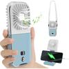 Tragbarer Ventilator, Tragbarer Mini-Ventilator, Handventilator, Kleiner persönlicher Ventilator mit 4 Geschwindigkeiten, Handventilator, 180° wiederaufladbarer leiser USB-Ventilator für draußen, Reisen