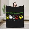 DayZ One Bullet and a Dream Blanket Shotting Game Wool Funny Breathable Throw Blanket for Home Textile Decor Couch