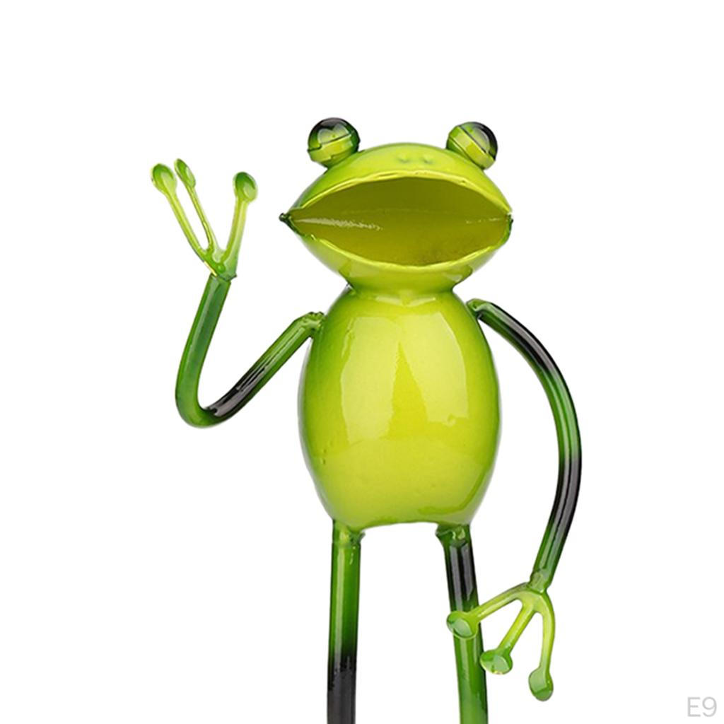 Frog Figurines Garden Living Room Decor – Mini Statue Cute Sculpture Home Ornament for