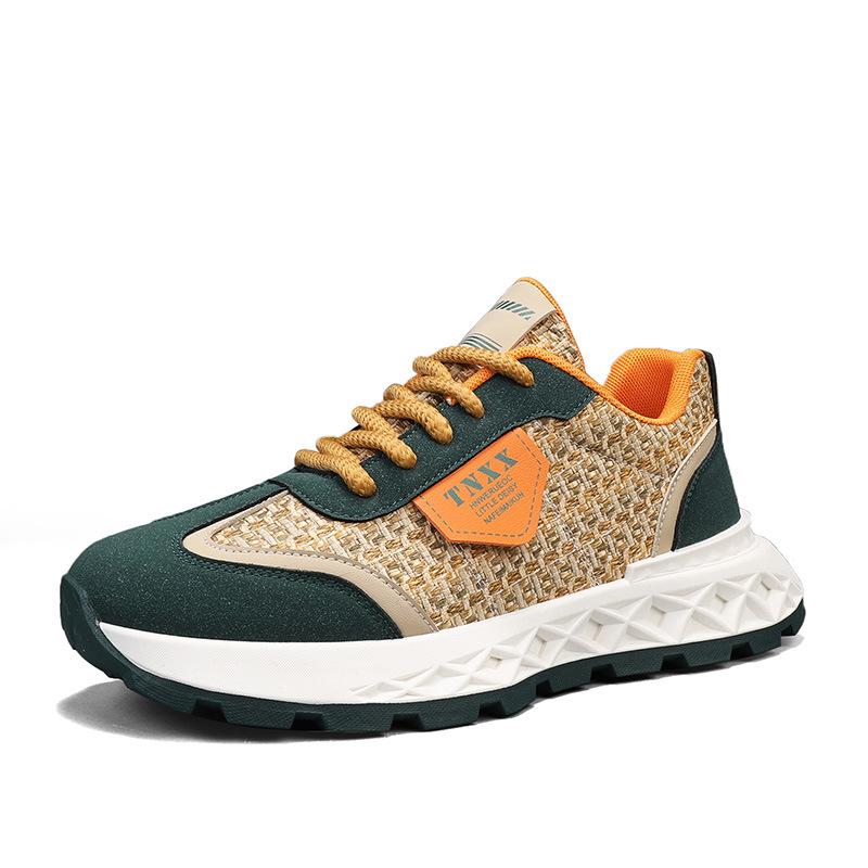 

Spring and summer new Korean version platform sneakers breathable running shoes fashionable low-top student tide shoes ins casual shoes 44