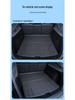 Tesla Model Y Trunk Mat - Full Coverage TPE Interior Tail Box Mat
