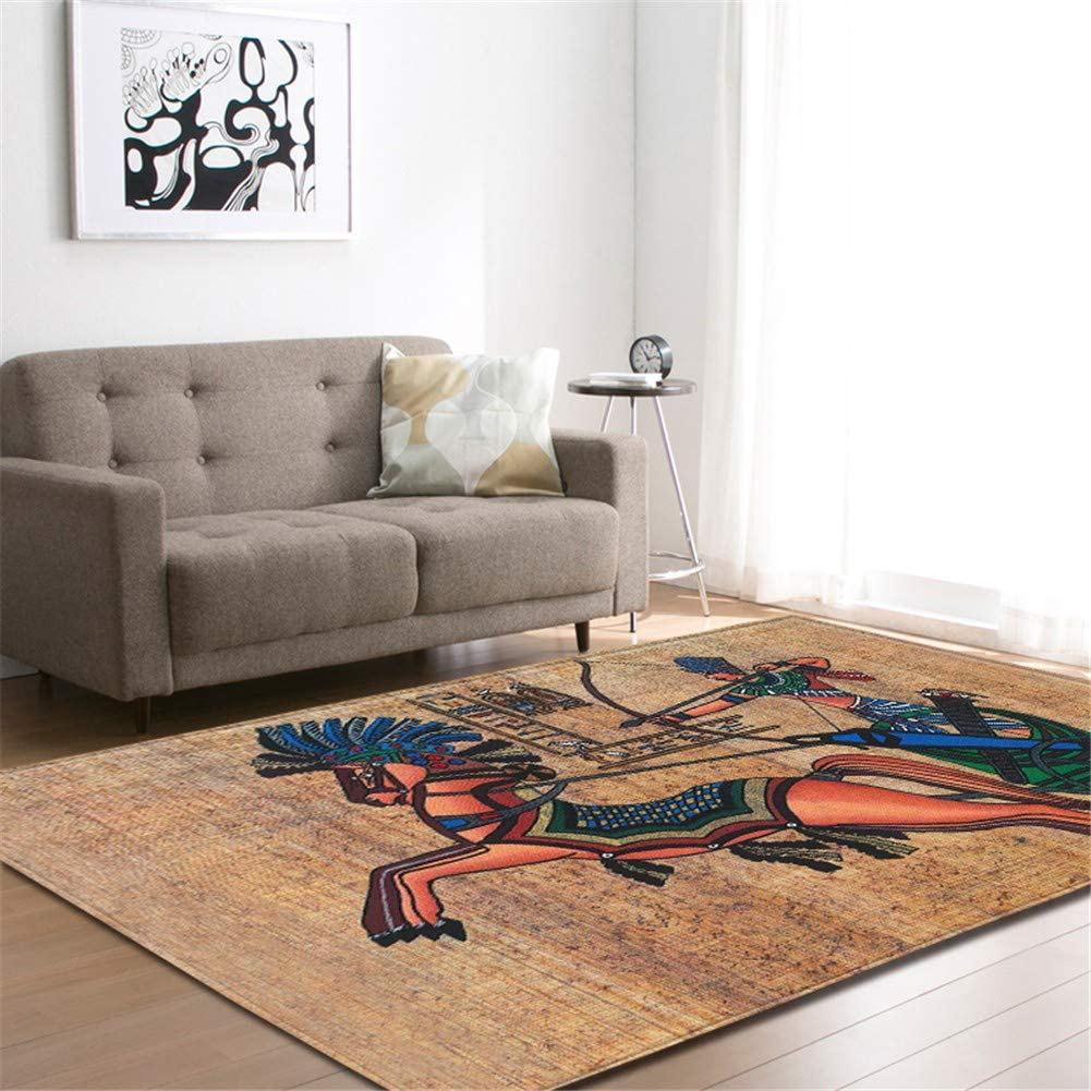 

Ancient Egyptian Living Rom Area Rug Mythology Pharaoh Carpet Rug for Home Bedroom Sofa Doormat Decor Non-slip Floor Mat 40x60cm