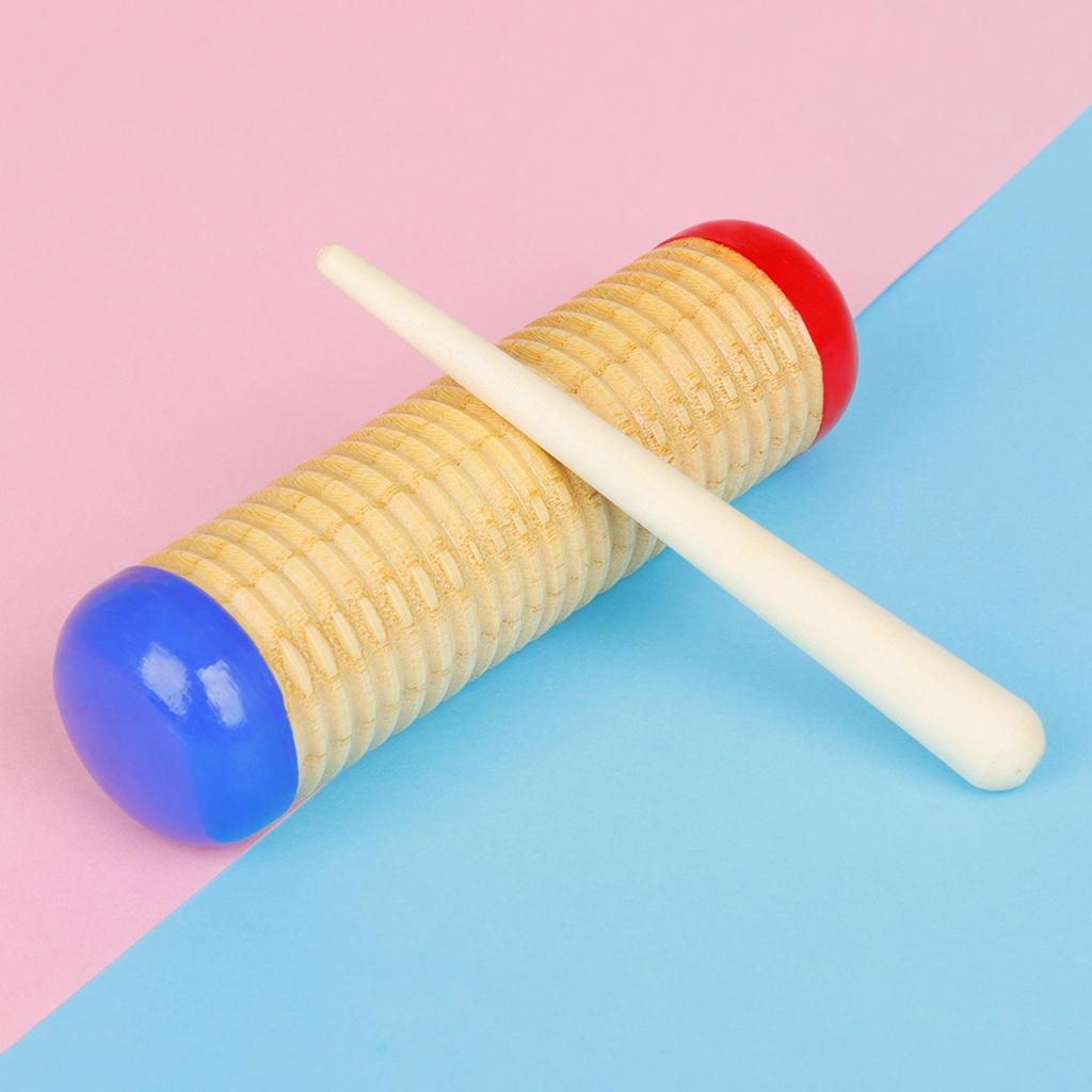 Guiro Scraper Music Guiro Scraper Wooden Sound Guiro Mallet Percussion Instrument Set Early Education Educational Toys