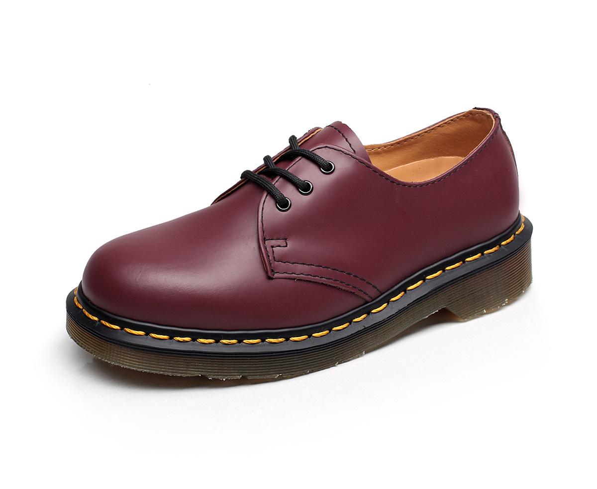 

Spring Large Size Martin Shoes Versatile Business Men s Shoes Couple Tooling Shoes Genuine Leather 44 червоний