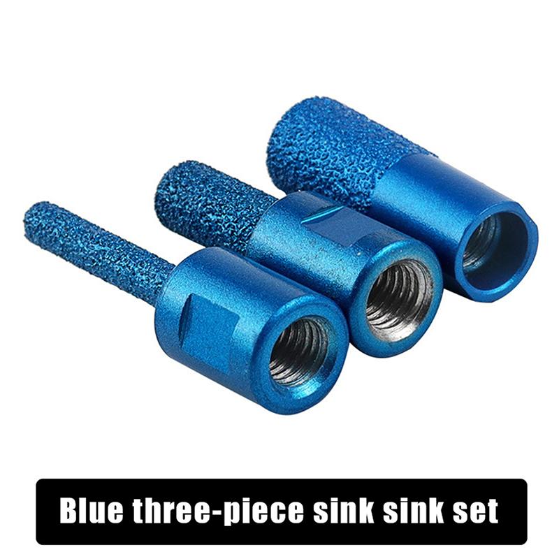 Vacuum Brazed Core Drill Bit Set 6 10 15mm Milling Cutter for Angle Grinder Quick Tile Marble Cutting Home Improvement