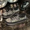 Large size shallow mouth summer new rhinestone flat bottom casual platform single shoes lace-up board shoes tide