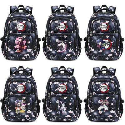 Anime Demon Slayer Backpack Student Teenager BookBag for Boy Girl Schoolbag Women Rucksack Backpack Travel Bag Mochila Escolar