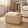3PCS Simple Woven Storage Basket Eco-friendly Gift Storage Container Practical Gift Basket  Office