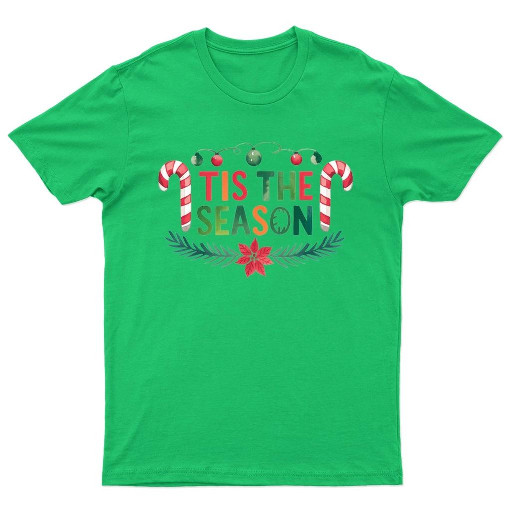 Tis The Season Christmas T-Shirt Unisex Gift Retro Funny Womens Vintage Mens -o