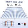 Extragroße Picknickdecken TragbarUnd WasserdichtSanddichtFaltbare Outdoor-Decke Mode Praktische Matte Tasche Picknickdecke