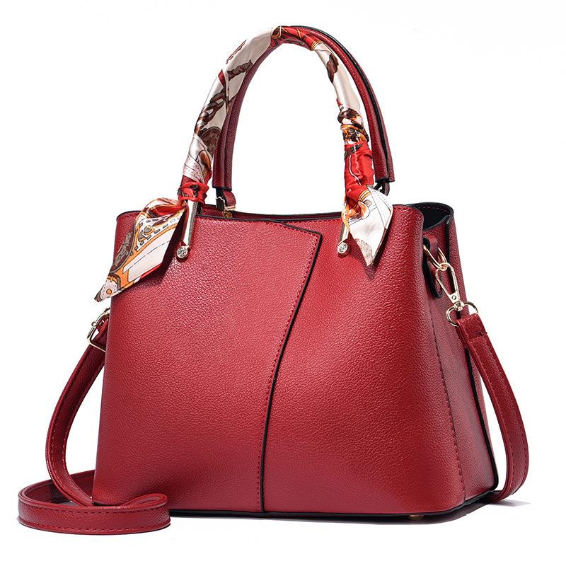 Nová svatební červená svatební kabelka Crossbody kabelka přes rameno Fashion Big Bag