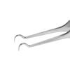 Stainless Steel Acne Blackhead Removal Tweezer Beauty Nipper Makeup Tool (Hooked Tip 8.7cm)