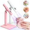 Portable Nail UV LED Lamp And LED Light Support Base Rechargeable for Nails Gel Polish Drying UV Lamp for Nails Art Desk Stand