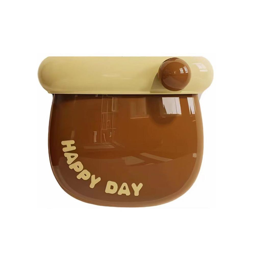 

Большой контейнер для хранения в холодильнике, настенная кухонная полка-органайзер, креативная подставка для ручек коричневый