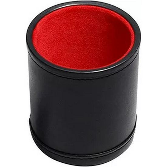 Customizable Leather Dice Cup Set with Silent Cups & Logo
