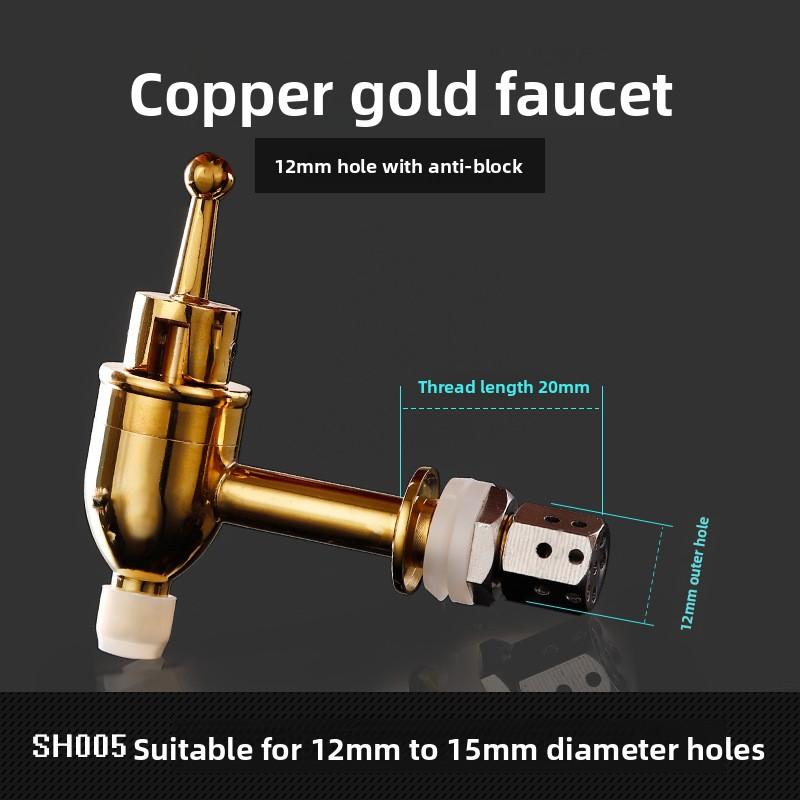 Weinkrug Wasserhahn 304 Edelstahl Wasserhahn Glasflasche Kupfertülle Fassventil Schalter