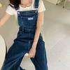Blue Jumpsuits Jeans Women Straight Fashion Casual Wide Leg Pants Streetwear High Waist Vintage Female Harajuku Y2K Trousers