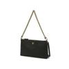Bolsa de Ombro Acolchoada de Couro Preto com Logo Dd Dcwa2f279bk