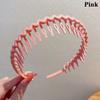 Women Simple Colorful Matte Toothed Hairbands Broken Hair Finishing Headband Outdoor Hair Hoop Headwear  Hair Accessories