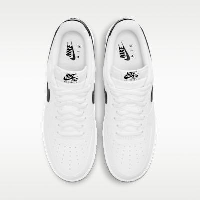 Nike Air Force 1 Low '07 White Black Pebbled Leather