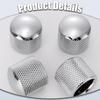 LvYiLinggg Guitar Volume Set of Chrome Silver Control Tone for Electric Guitars and Basses Knobs, 2, Metal, Knobs, & Volume,