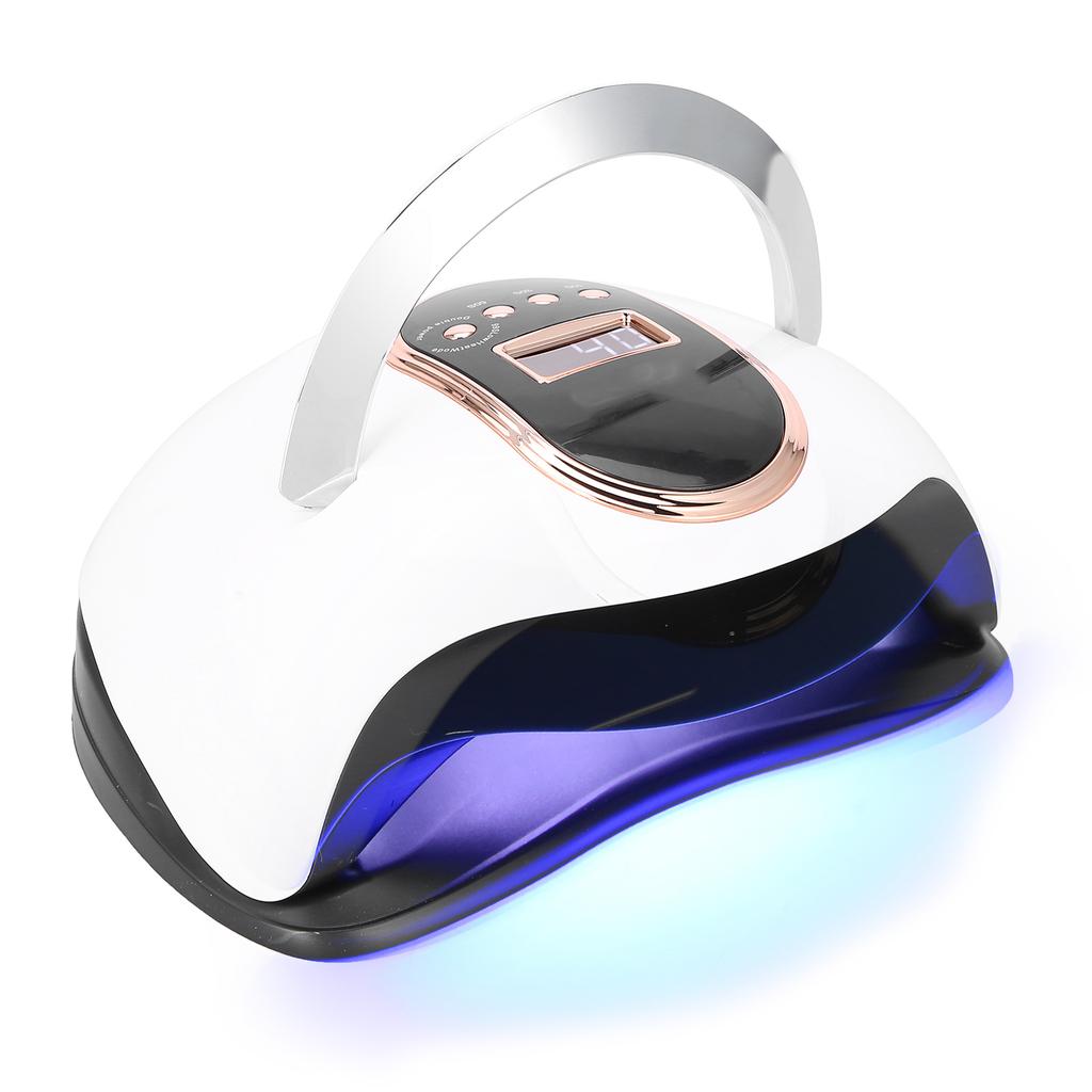 168W LED UV Nail Dryer Lamp Portable Timing Gel Polish Nail Curing Machine