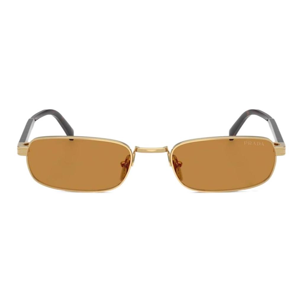 Prada Logo Acetate Irregular Shape Sunglasses Men sunglasses Black 0PRB54S
