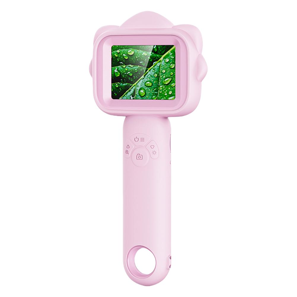 Handheld Magnifying Glass Camera 500x Magnification Digital Microscope 2.4inch IPS Screen Pocket Microscope Educational Gifts