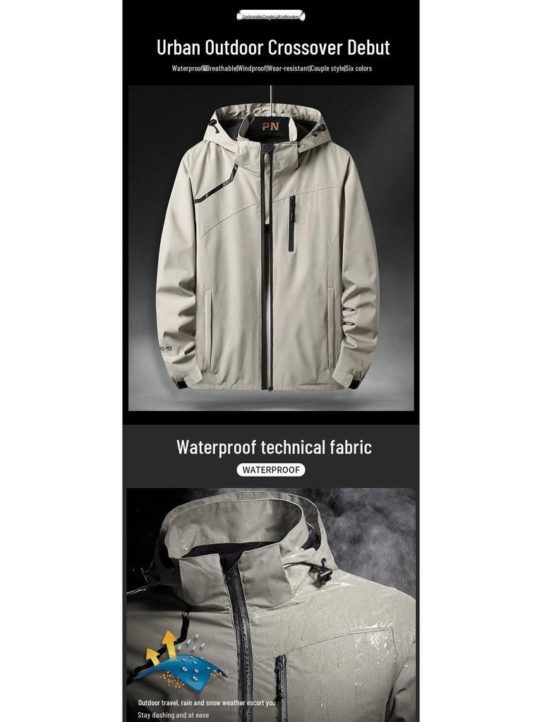 Nowa męska i damska kurtka wiatrówka na wiosnę/jesień do wspinaczki górskiej