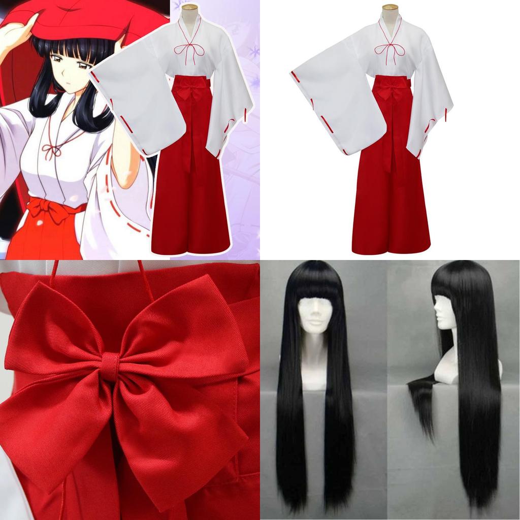 Anime Inuyasha Cosplay Kostüme in Premium-Qualität Platycodon Cos Kleidung Japanisches Hexenkostüm für authentisches Rollenspiel