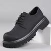Fashion New Male Outdoor Footwear Men Shoes Black Fashion Business Leather Shoe Platform Oxfords Anti-slip Thick Tottom Male Derby Shoe