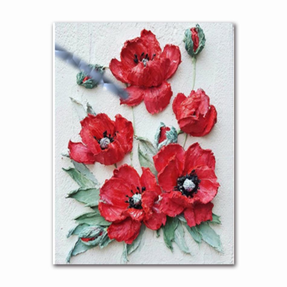 Nordic Modern Flower Poster Home Decoration Scandinavian Canvas Painting Wall Art Poster And Print Murals Living Room Decoration