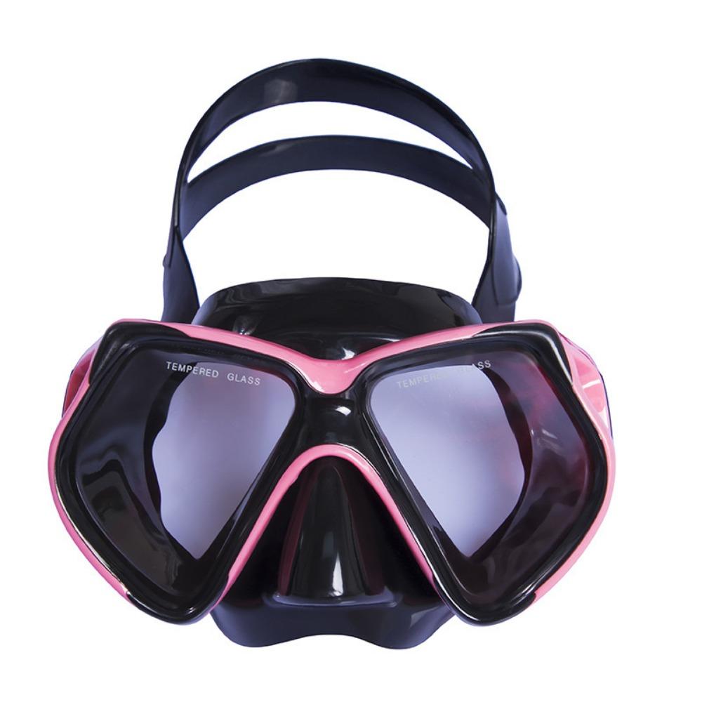 diving goggles pvc mask, tempered glass lenses