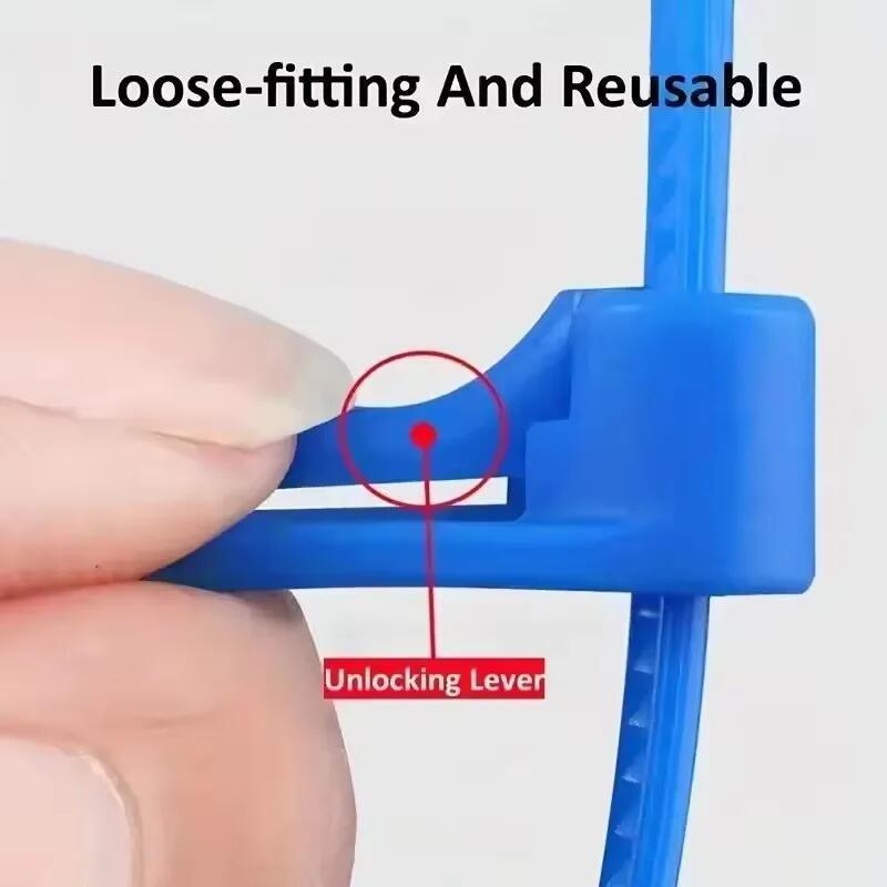 100Pcs Durable Cable Ties Cable Lock Loop Nylon Ties Removable Recyclable Mixed Colours Black White Cable Ties Replacement Tool