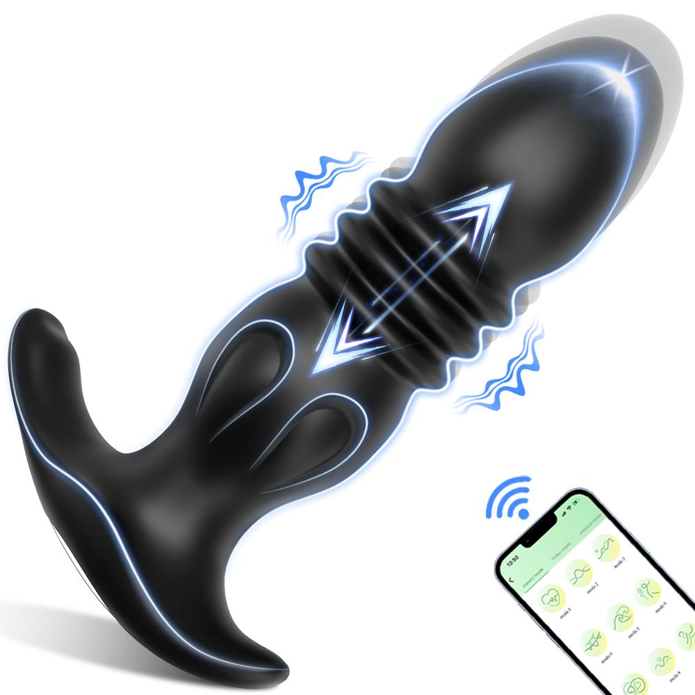 Anal Plug Vibrator Gay Butt Plug Big Dildo Anal Beads Vagina Vibrating Masturbation Tool Penetration Anal Toy Butt Plug Toys