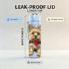1PC Heart Shape Terrier Dog Print 750ml Color Plastic Sports Water Bottle Leakproof Flip Straw Lid Suitable for Sports Office Home Use