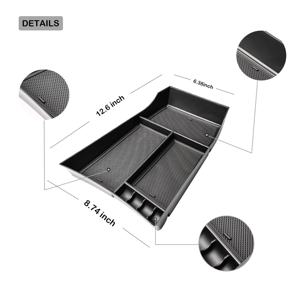 2PCS Center Console Organizer For Nissan X-trail Rogue 2025 2025 2025 2025 T33 Armrest Lower Storage Box Center Console Car Tray