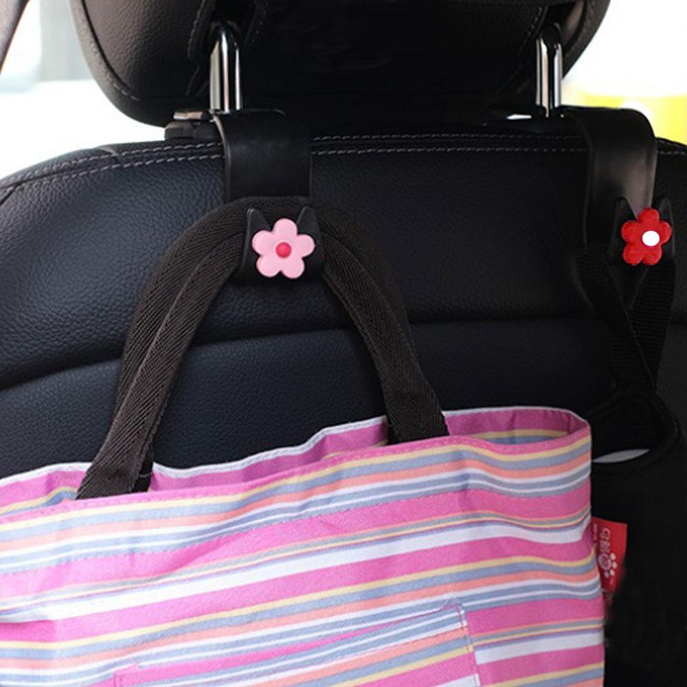 1 Stück Multifunktionaler Blumen-Styling Auto Haken Niedlicher Autositz Rücken Kreativer Aufbewahrungshaken Auto Innenraum Dekorationszubehör
