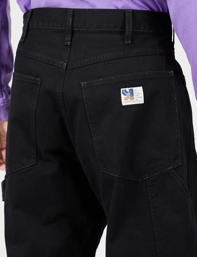 Edwin STEPMARK Painter Denim Size L Pants, Wide-leg Pants, UNE208, Black,