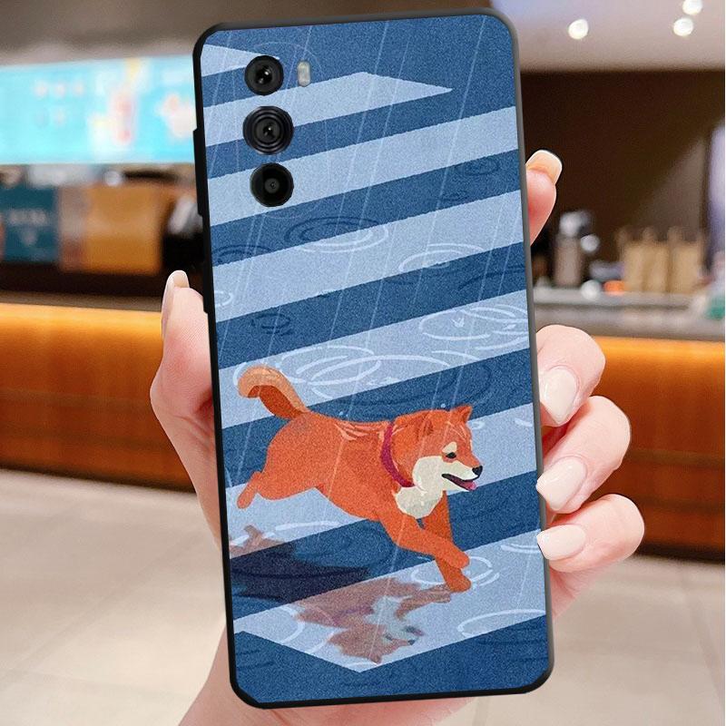 Phone Case For Motorola Edge 50 40 Pro 60 50 40 30 Ultra Neo Fusion Moto G85 G72 G53 G54 G84 G13 G32 Shiba Inu