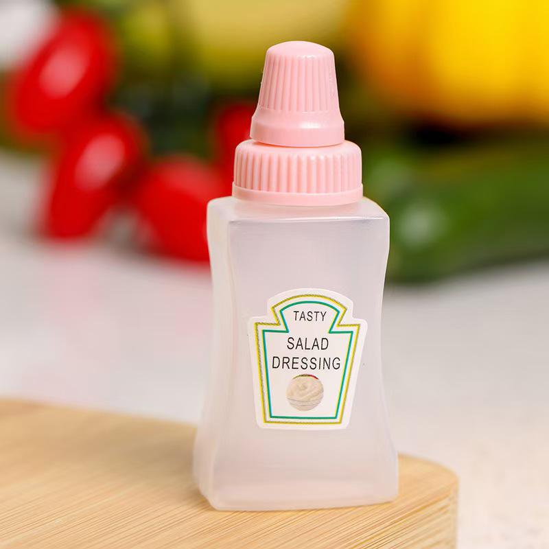 Portable Mini Squeeze Bottle for Tomato Salad Dressing and Honey Dispenser